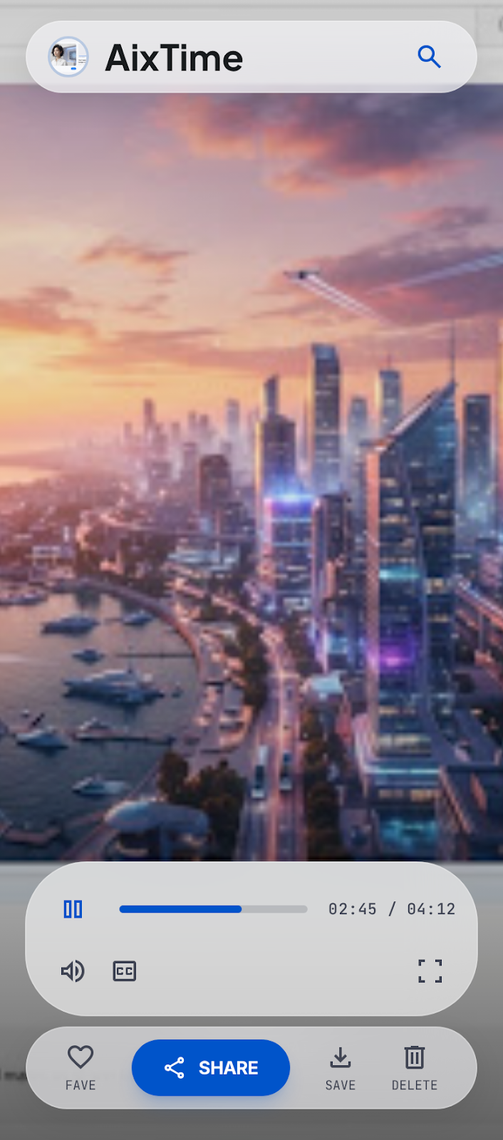 AI 模板成片预览